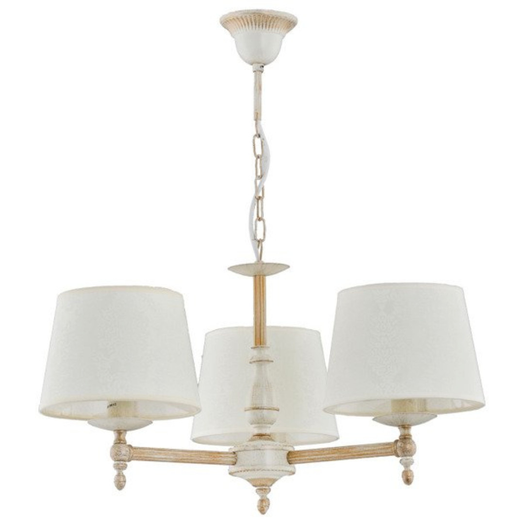 Lampa wisząca biała ROKSANA 3xE14x10W wym: 60x55x55 cm Alfa