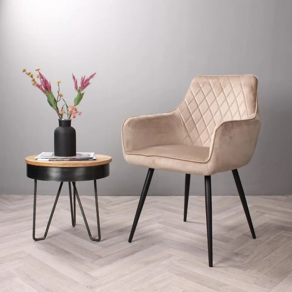 DS4U - Ravi 3.0 eetkamerstoel velours - champagne