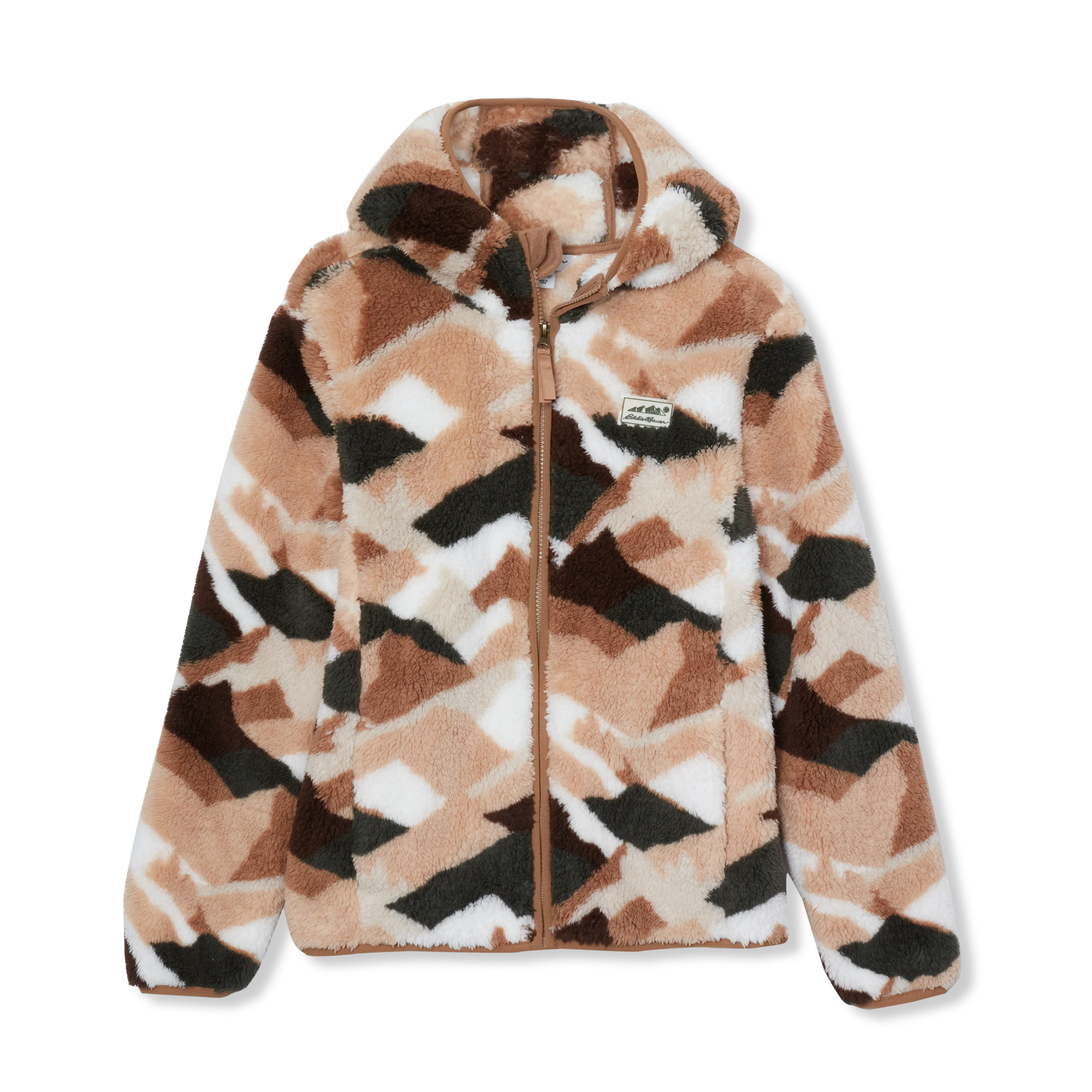 Kids' Hooded Quest Plush Fleece Jacket - Print