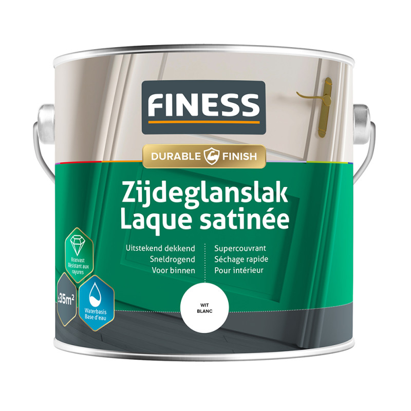 Laque satinée blanche 2,5 L FINESS