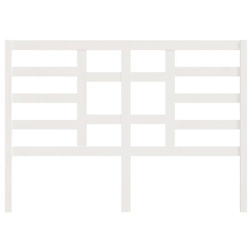 NNEVL Bed Headboard White 141x4x104 cm Solid Wood Pine