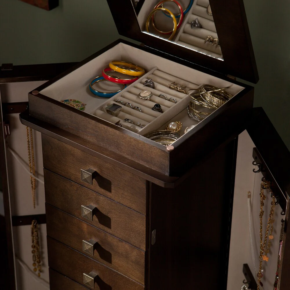 SEI Furniture Blackburn Jewelry Armoire