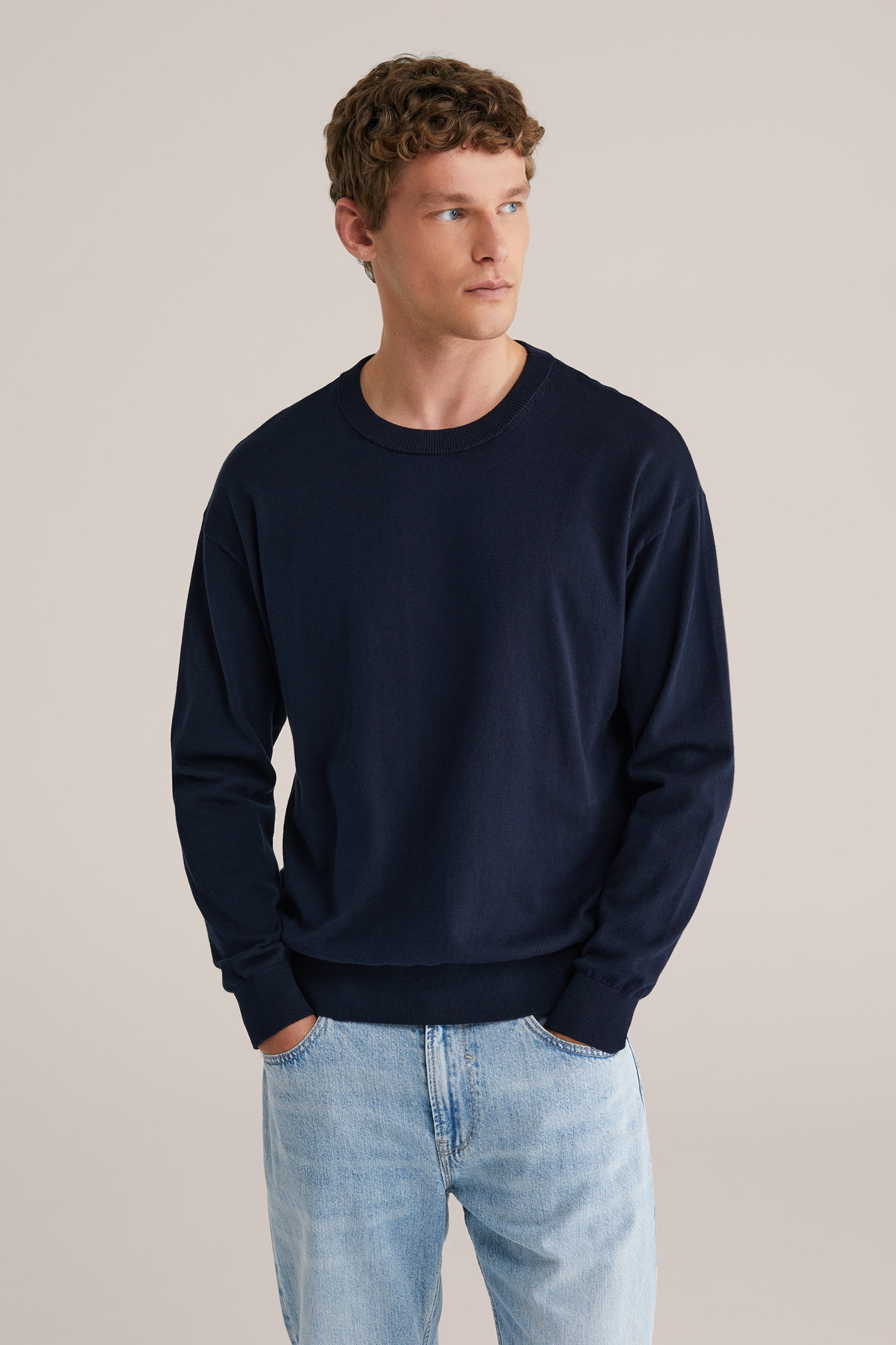 Heren loose fit trui