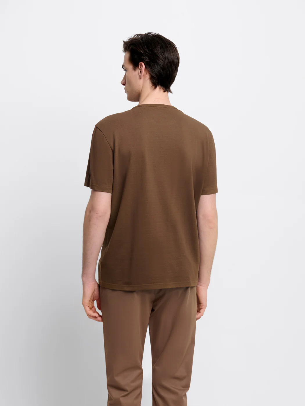 T-shirt col rond à motifs.