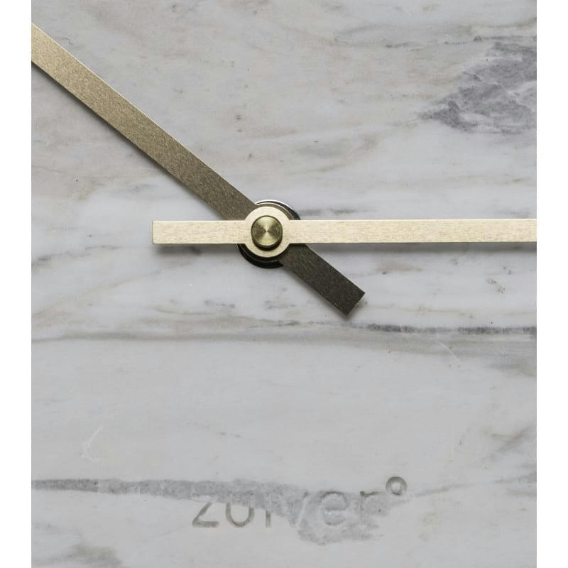 MARBRE TIME - Horloge en marbre blanc