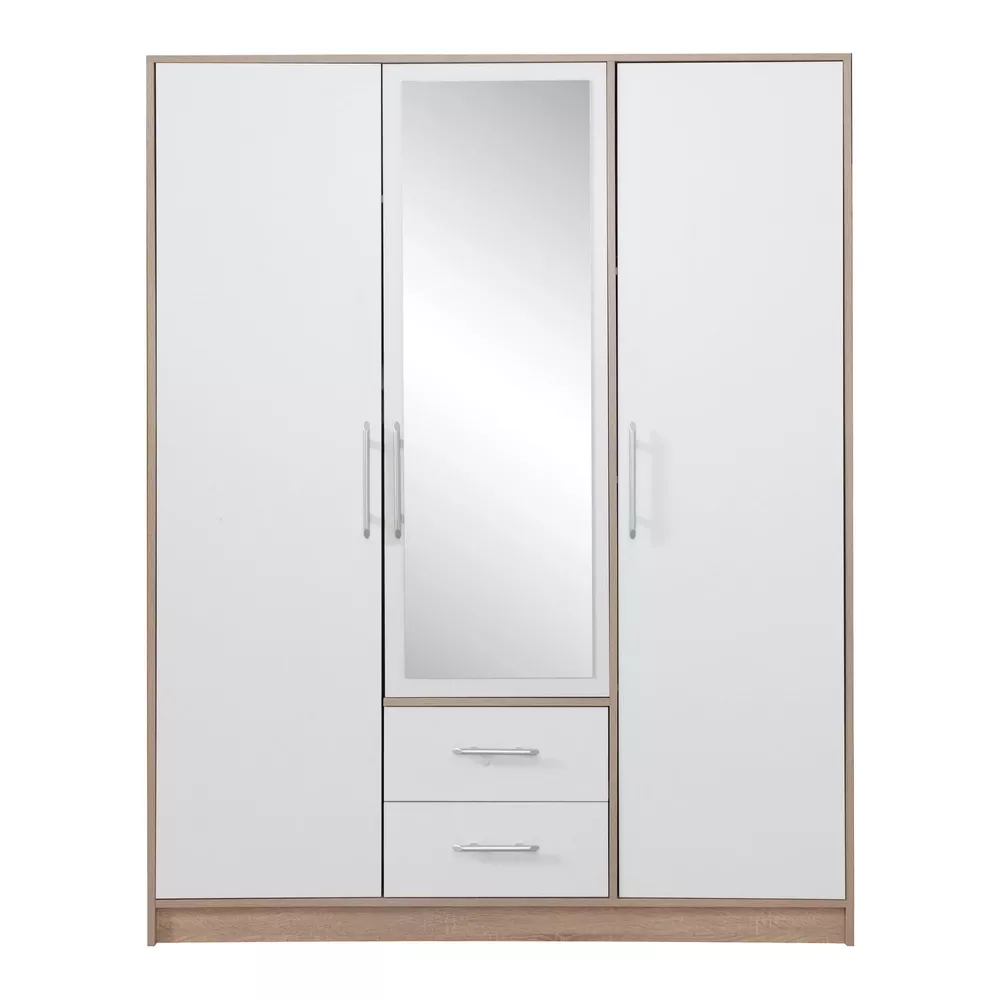 Trzydrzwiowa szafa z lustrem 150 cm SEVAS