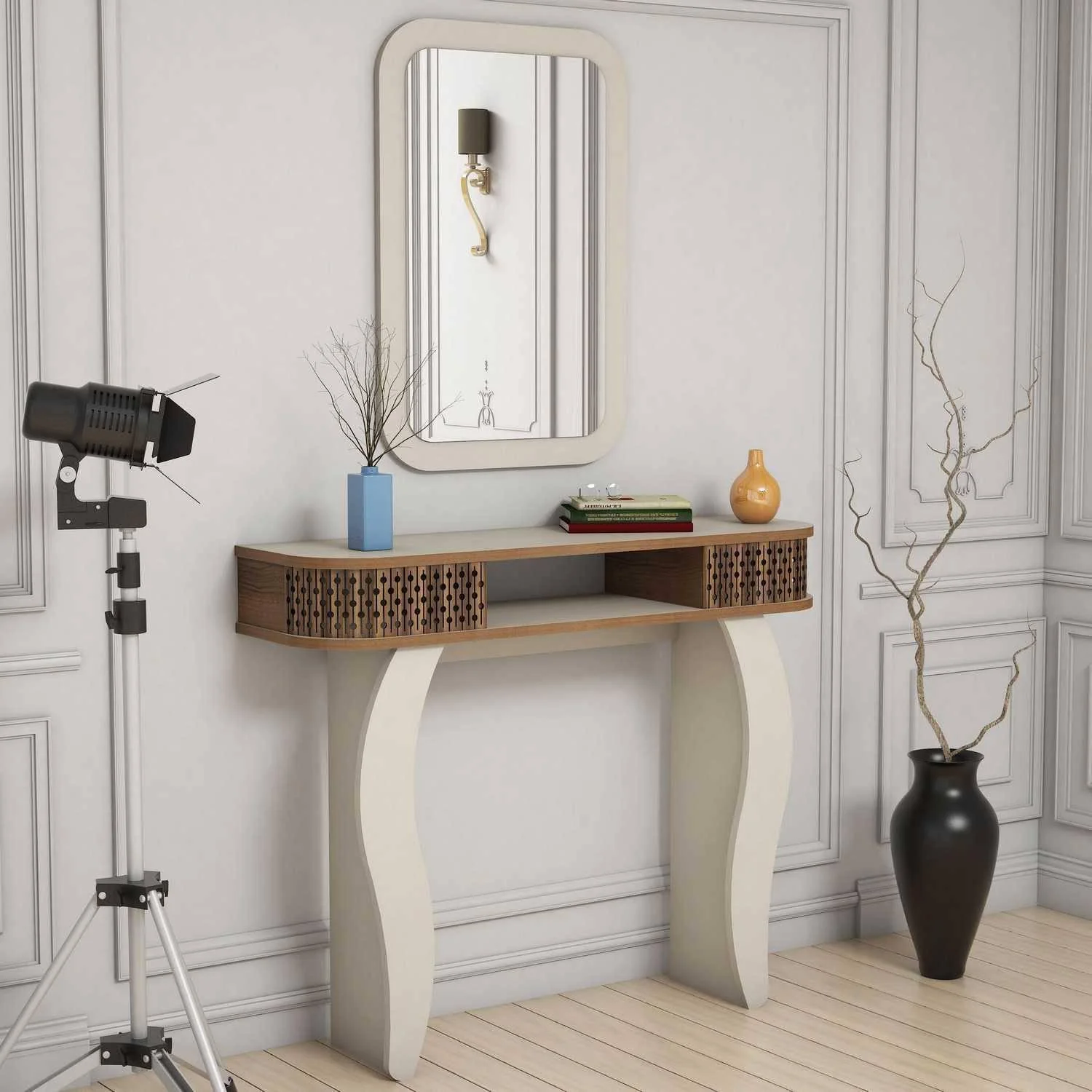 Kaptafel met spiegel Damla