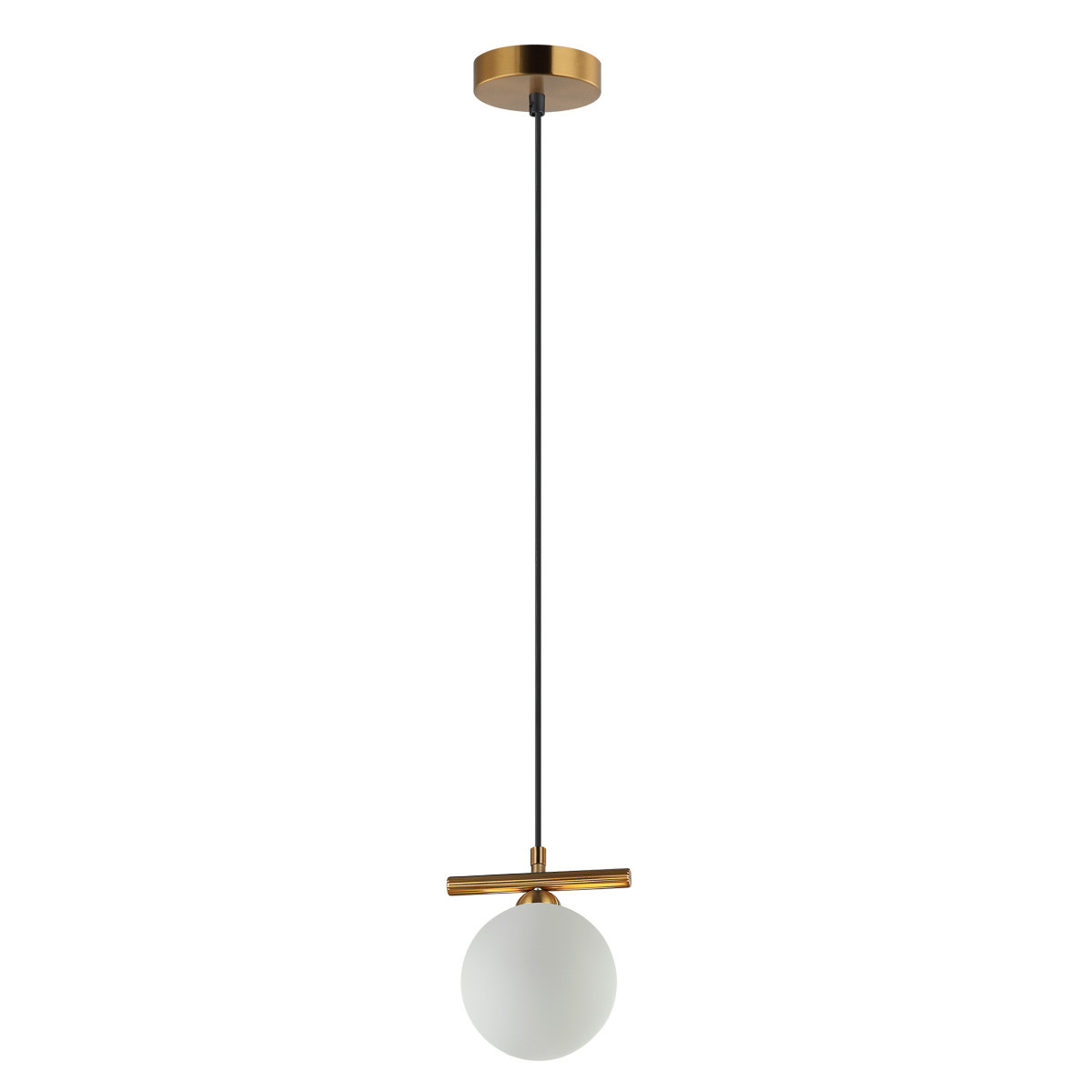 Lampa wisząca Merseta biała kula brąz antyczny 1xG9x25W IP20 Italux