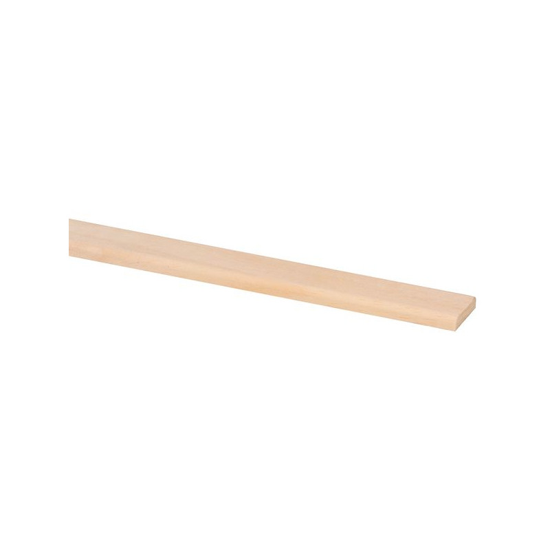 Moulure plate en marupa clair 240 x 2,2 x 0,5 cm