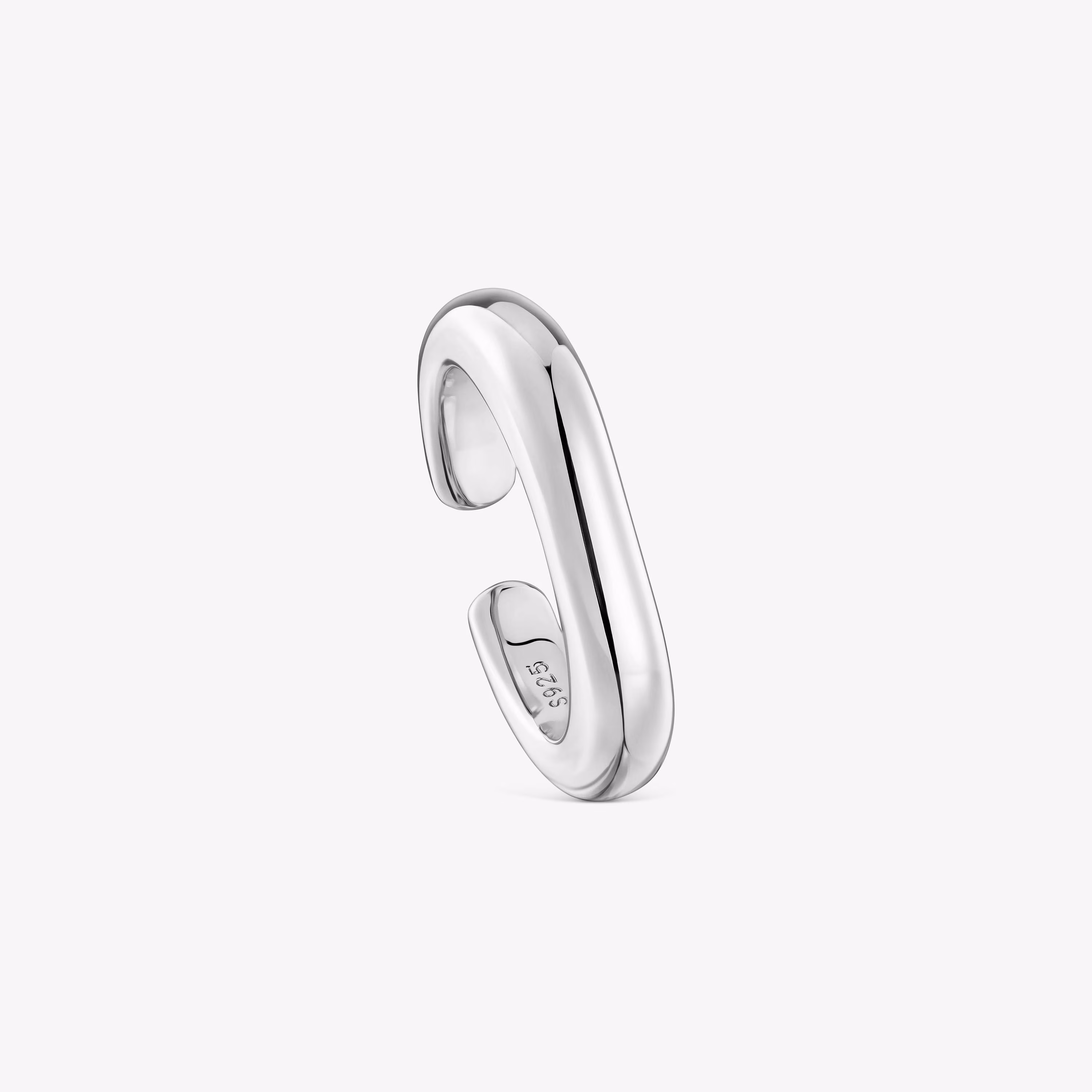 Anillo abierto de plata Line