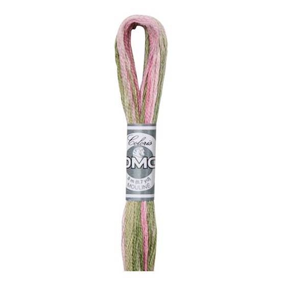DMC Pink and Green Coloris Mouline Cotton Thread 8m (4500)