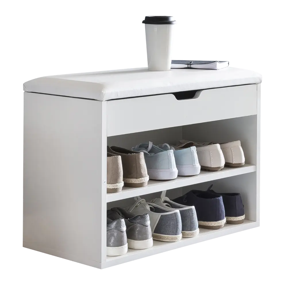 Schuhbank Weiss