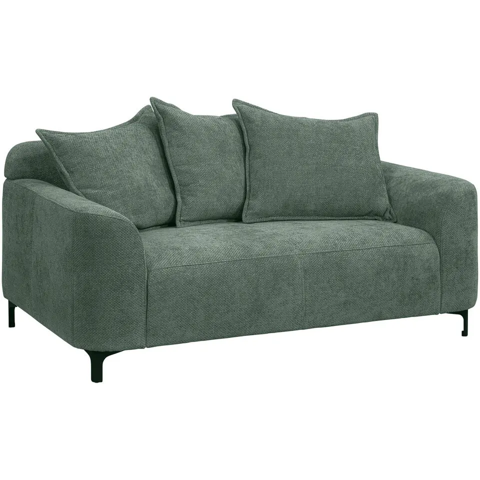 Bank Elsa 2-zits - stof Eden - vergrijsd groen