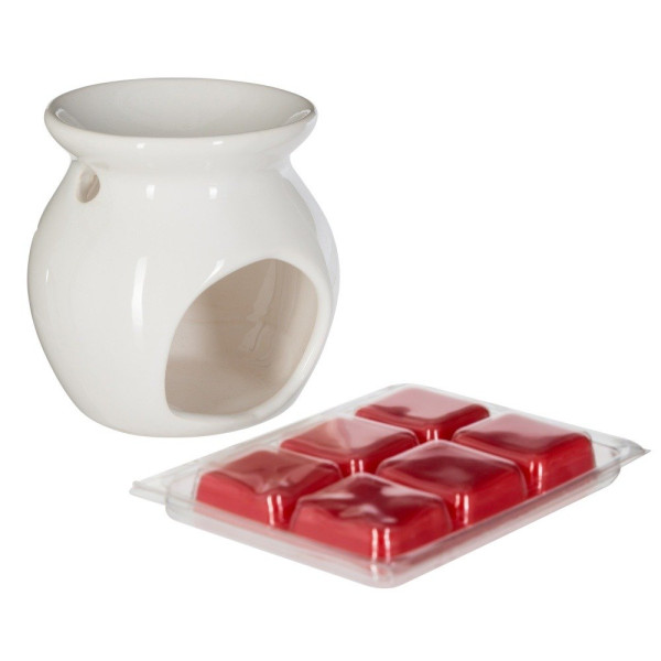 Kominek zapachowy na wosk, RED FRUIT, 30 g, zestaw