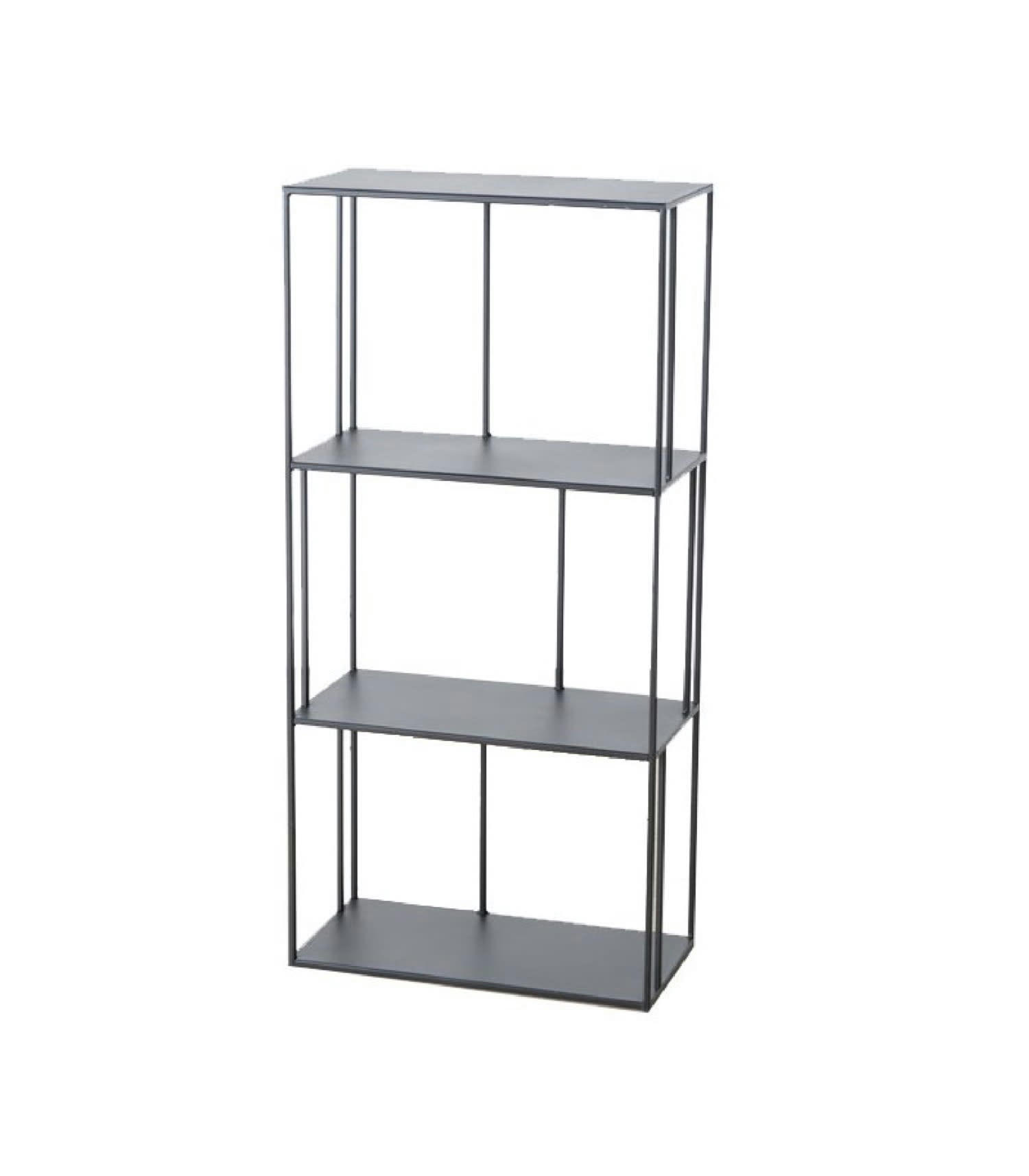 MÉTAL - Étagère en métal noir H115cm