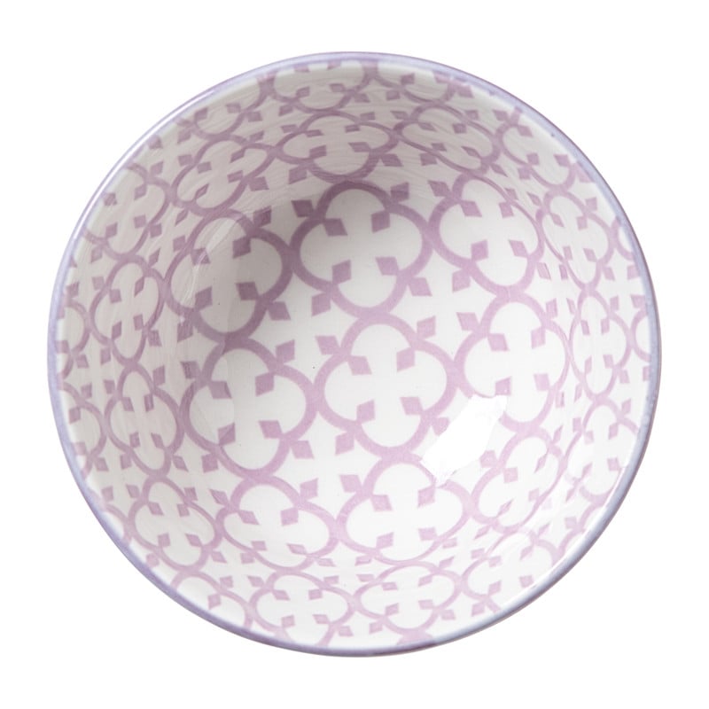 Schaaltje Anna klein - rood/grijs - &Oslash;9x4.6 cm