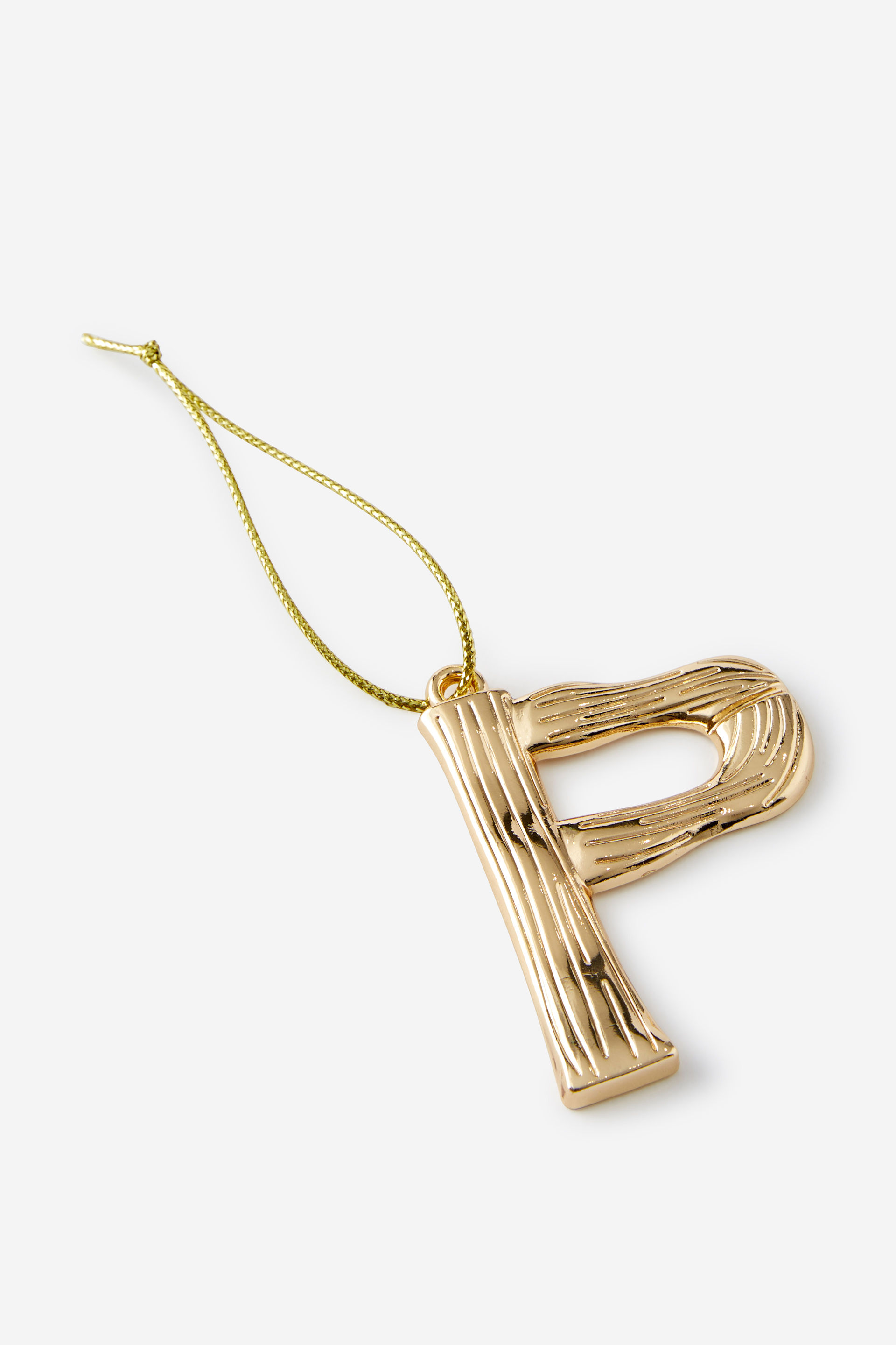 Metal Alphabet Christmas Ornament
