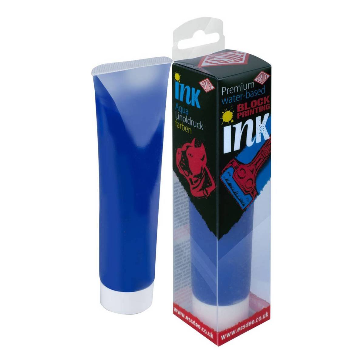 Essdee Blue Waterbased Block Printing Ink 100ml