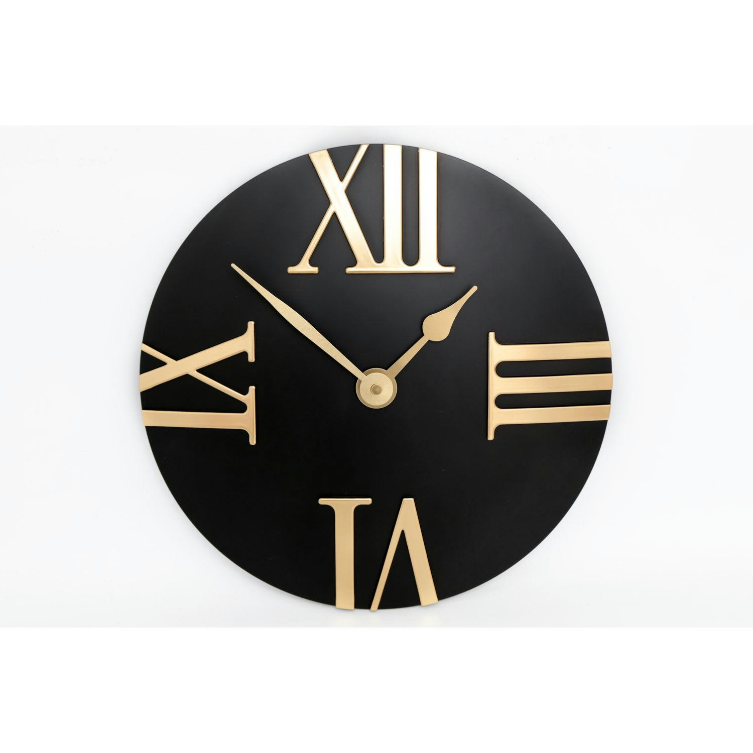 - Horloge murale design eva diam. 30,5 cm noir et or