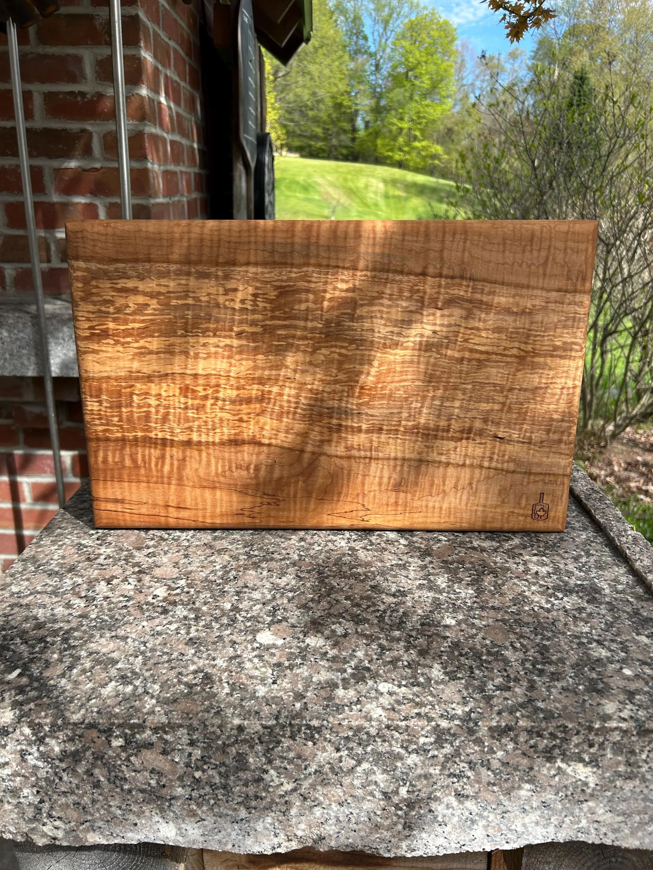 PRIVATE STOCK Heavily Figured Curly Spalted Maple Cutting Board