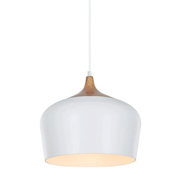 Lampa wisząca biała Britta 1xE27x60W wym: 100x30x30 cm Italux