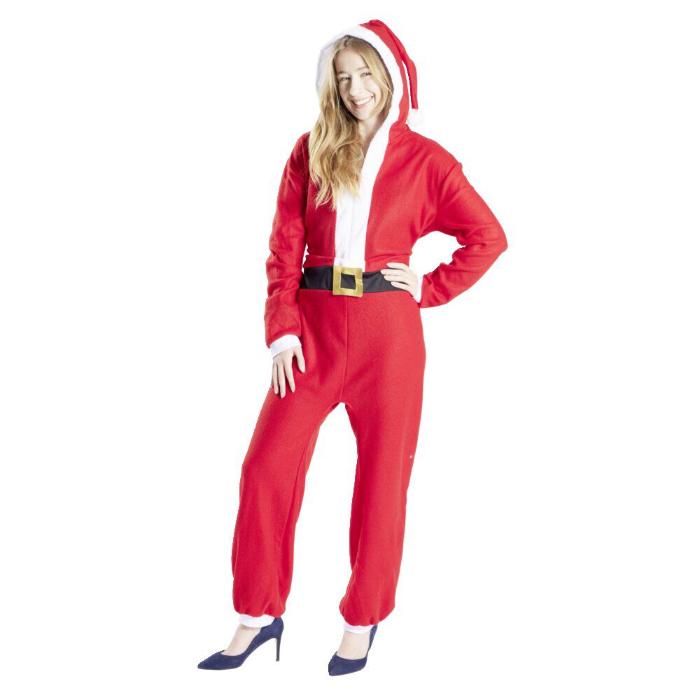Combinaison de père no&euml;l mixte avec capuche Taille S/M