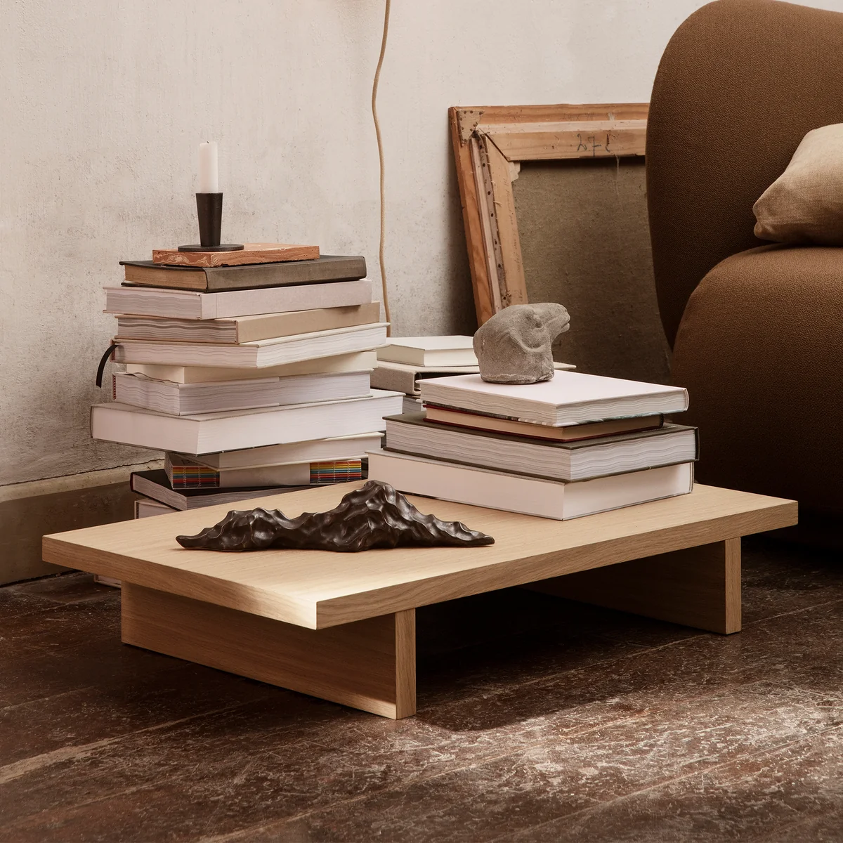 Ferm Living - Kona Beistelltisch, 47,5 x 78 cm, Eiche