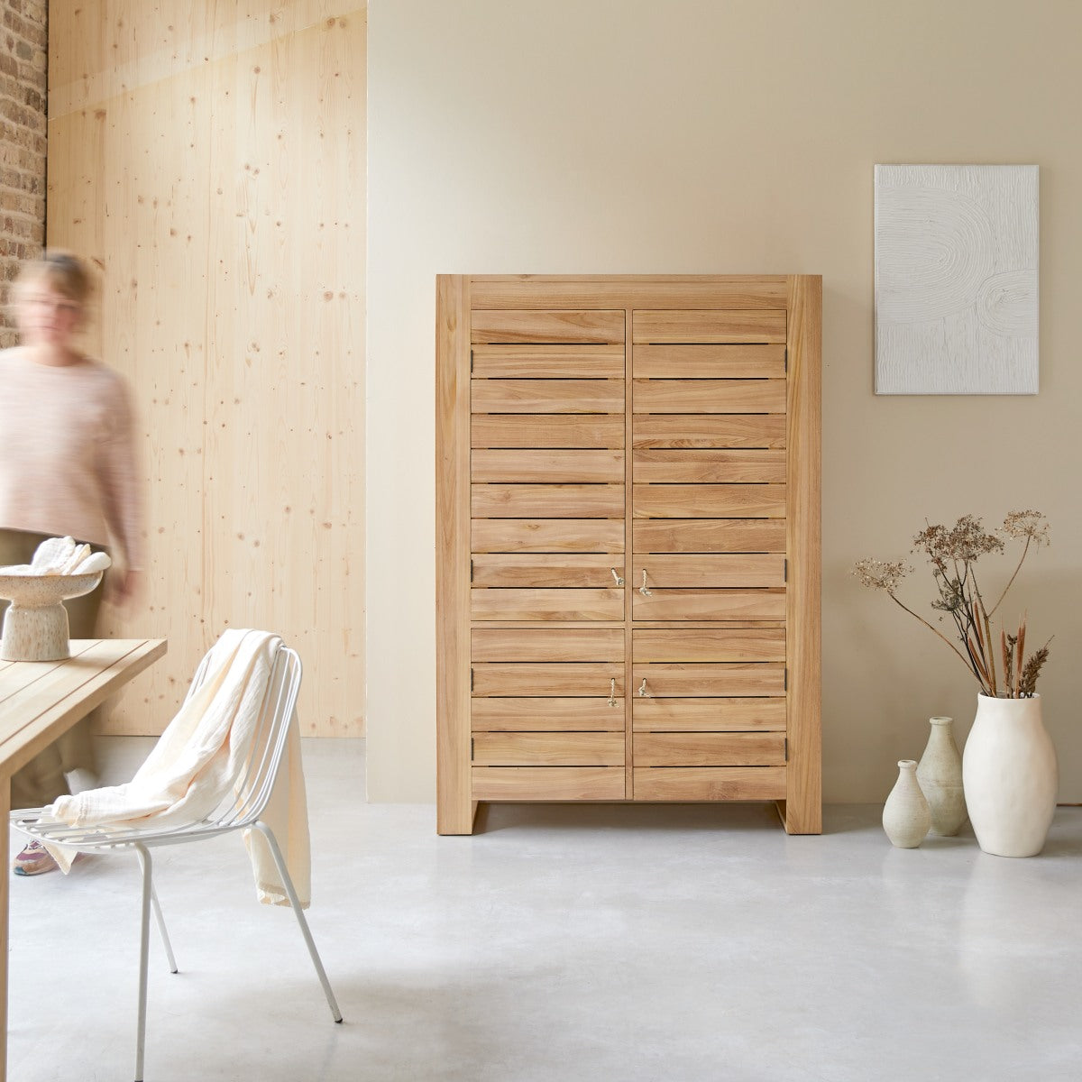 Tikamoon - Minimalys - Massief teakhouten dressoir 110 cm