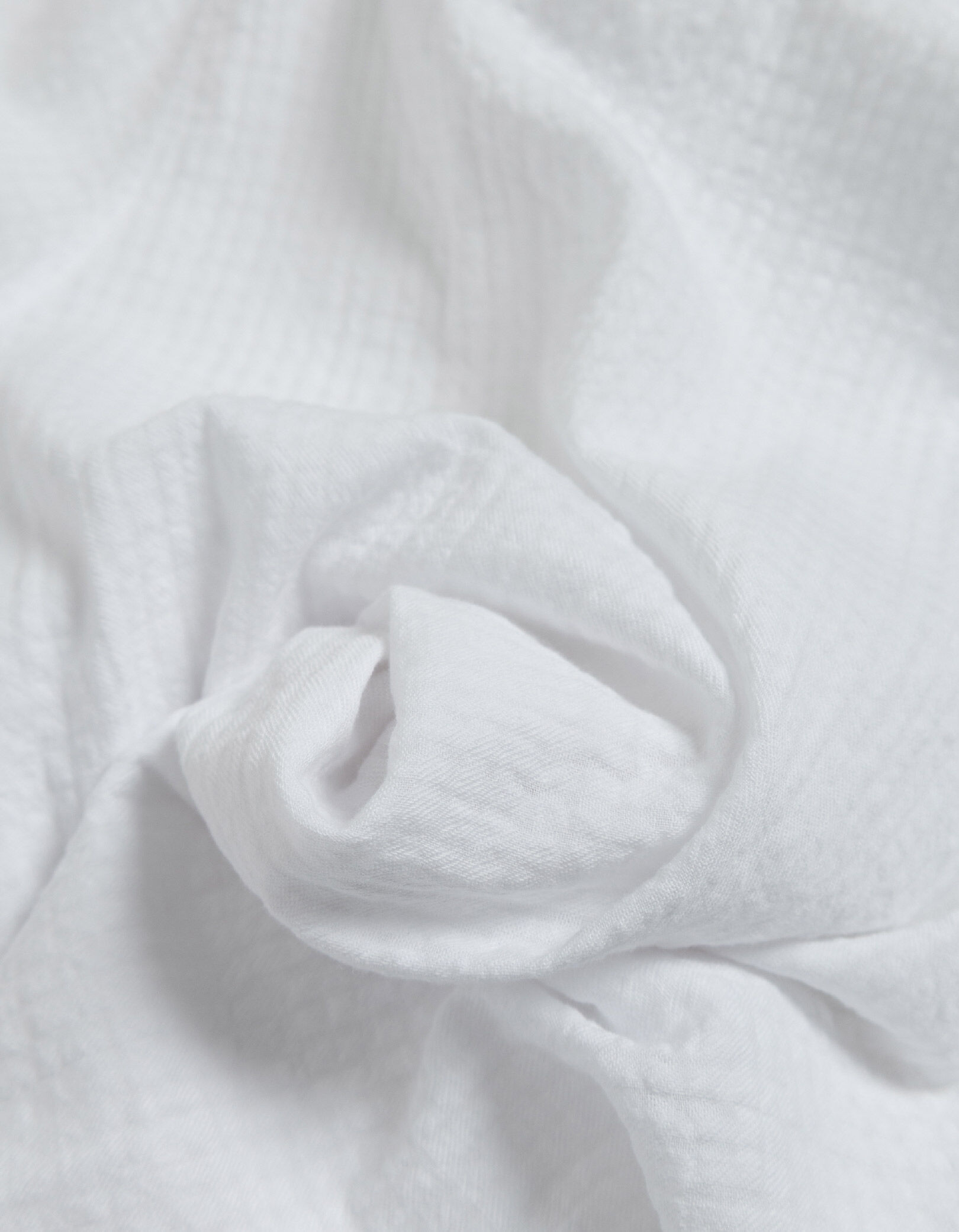 Chemise regular blanche armurée relief carreaux Homme