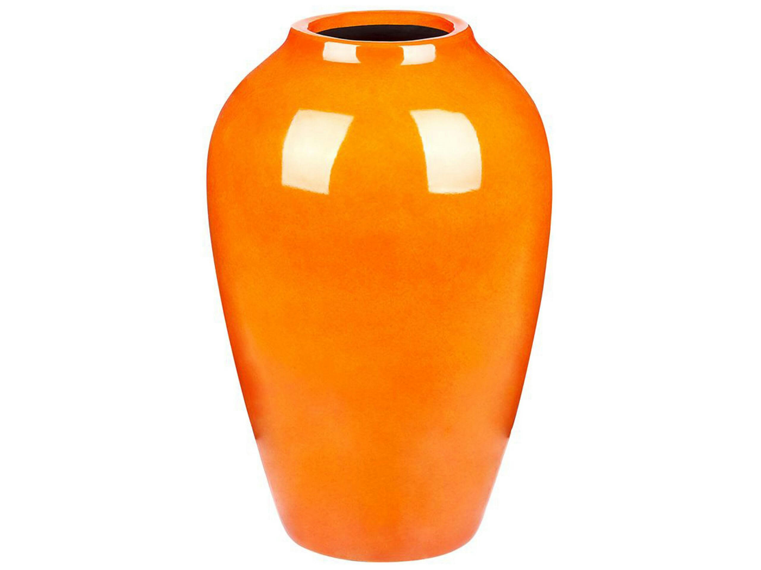 TERRASA - Vase à fleurs orange 39 cm