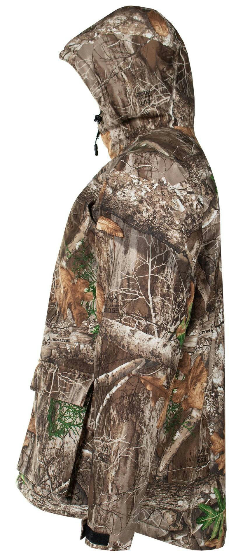 Yukon Gear Men's Insulated Water-Resistant Windproof Hunting Jacket with Cargo Hand Pockets, Realtree Edge Camo