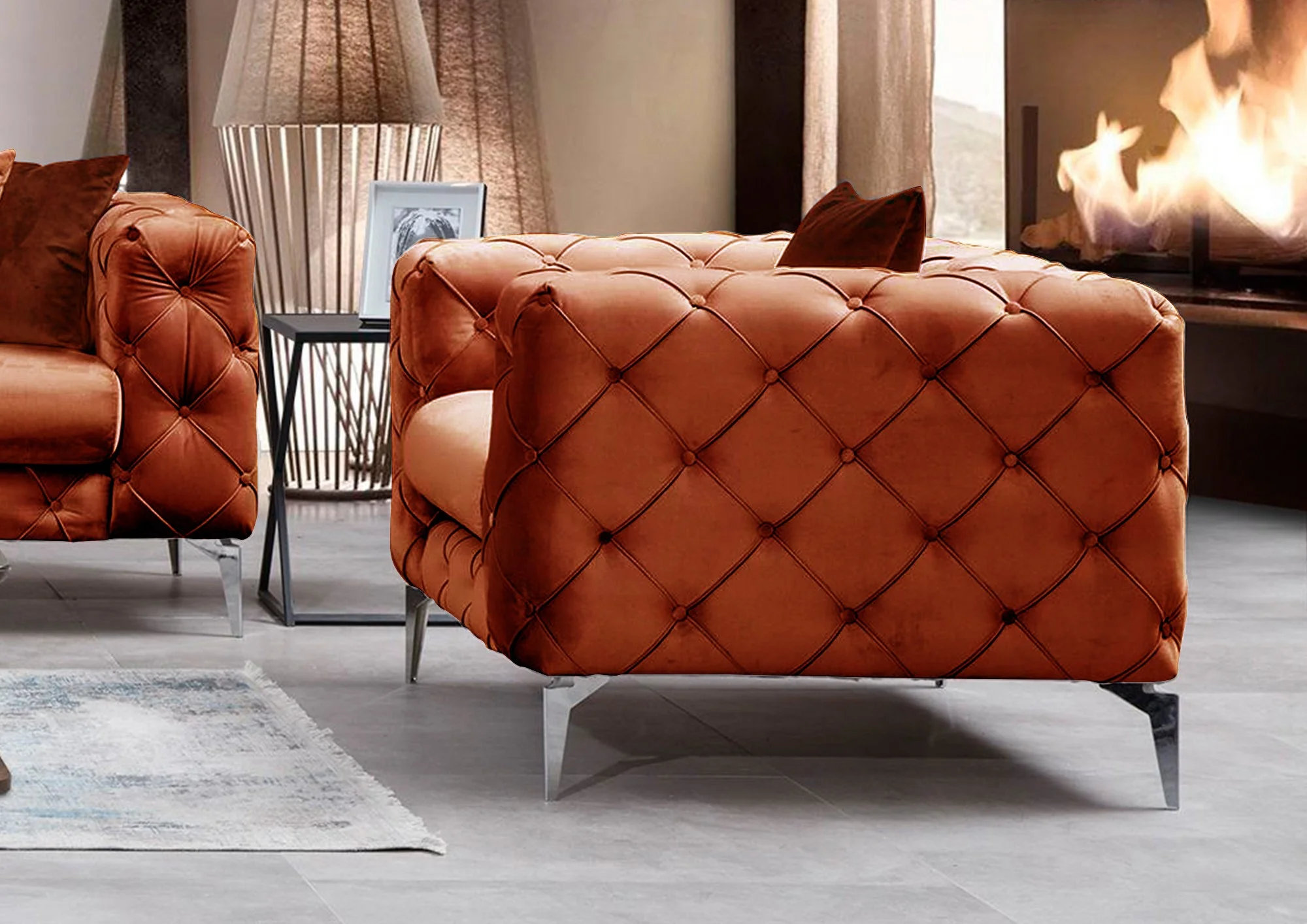 Fauteuil Como velvet