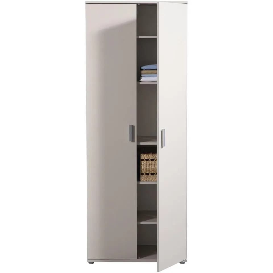 Kast Inca 2-deurs - greige - 184x70x34,5 cm