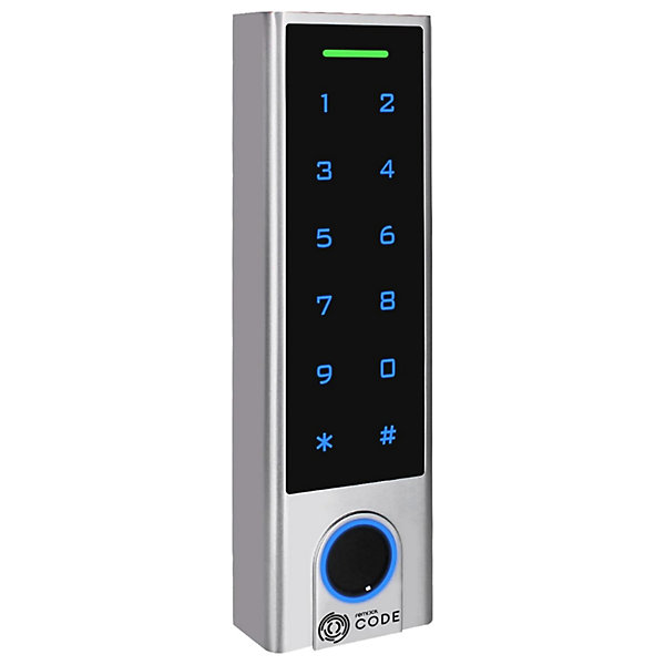 Clavier biométrique sans fil avec empreinte, carte et code - REMOCK