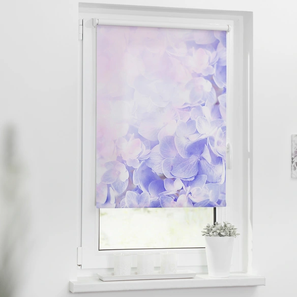 Rollo, ‎‎Klemmfix, 60x150 cm, Hortensie, lila
