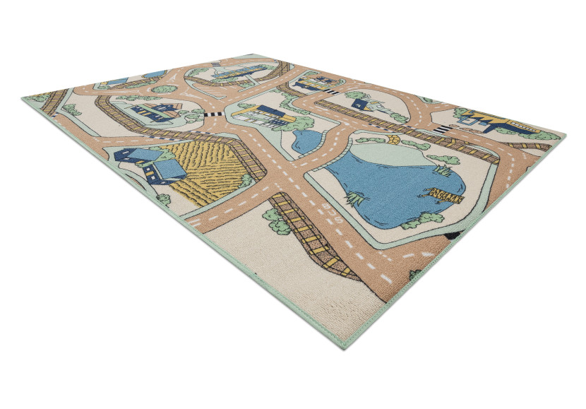 DYWAN REBEL ROADS Playtime 32 Miasteczko, dla dzieci 95x133 cm
