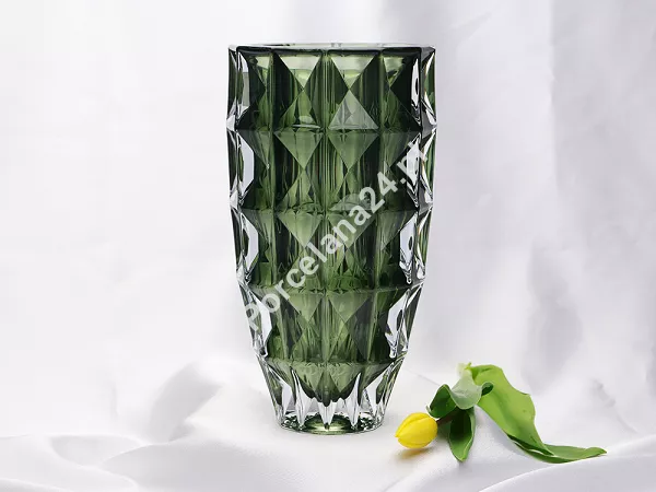 Wazon 28 cm Bohemia - DIAMOND SMOKEY GREEN 4SB.DISG.114990