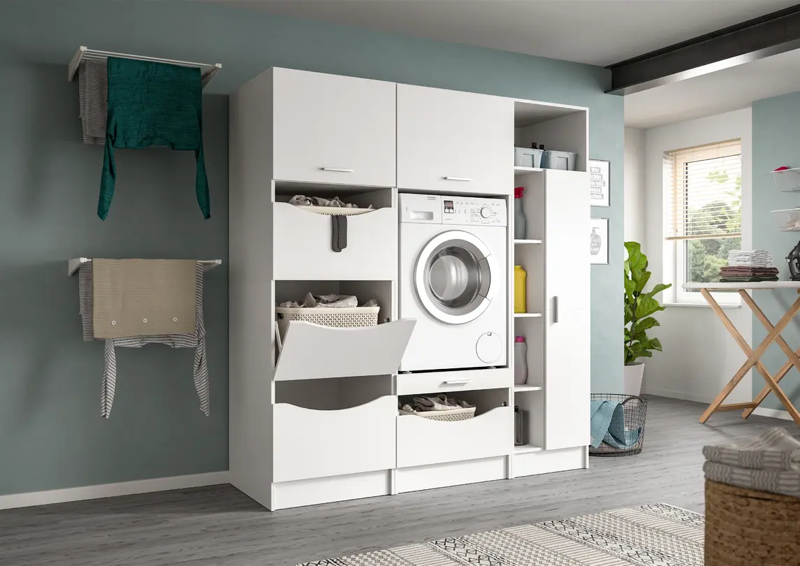 Waschmaschinenschrank 3-teilig Free