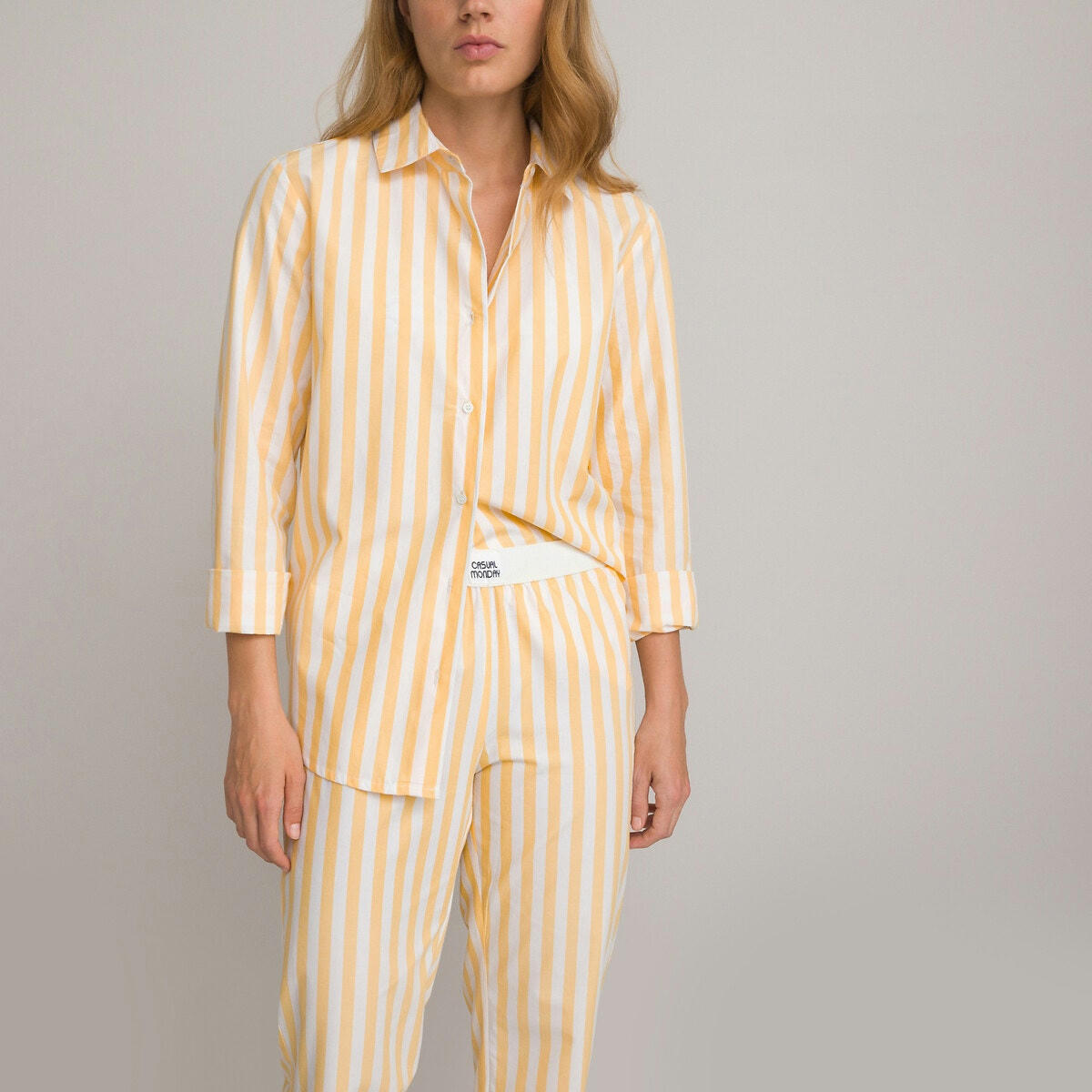 Pyjama Signature, oversize et rayé