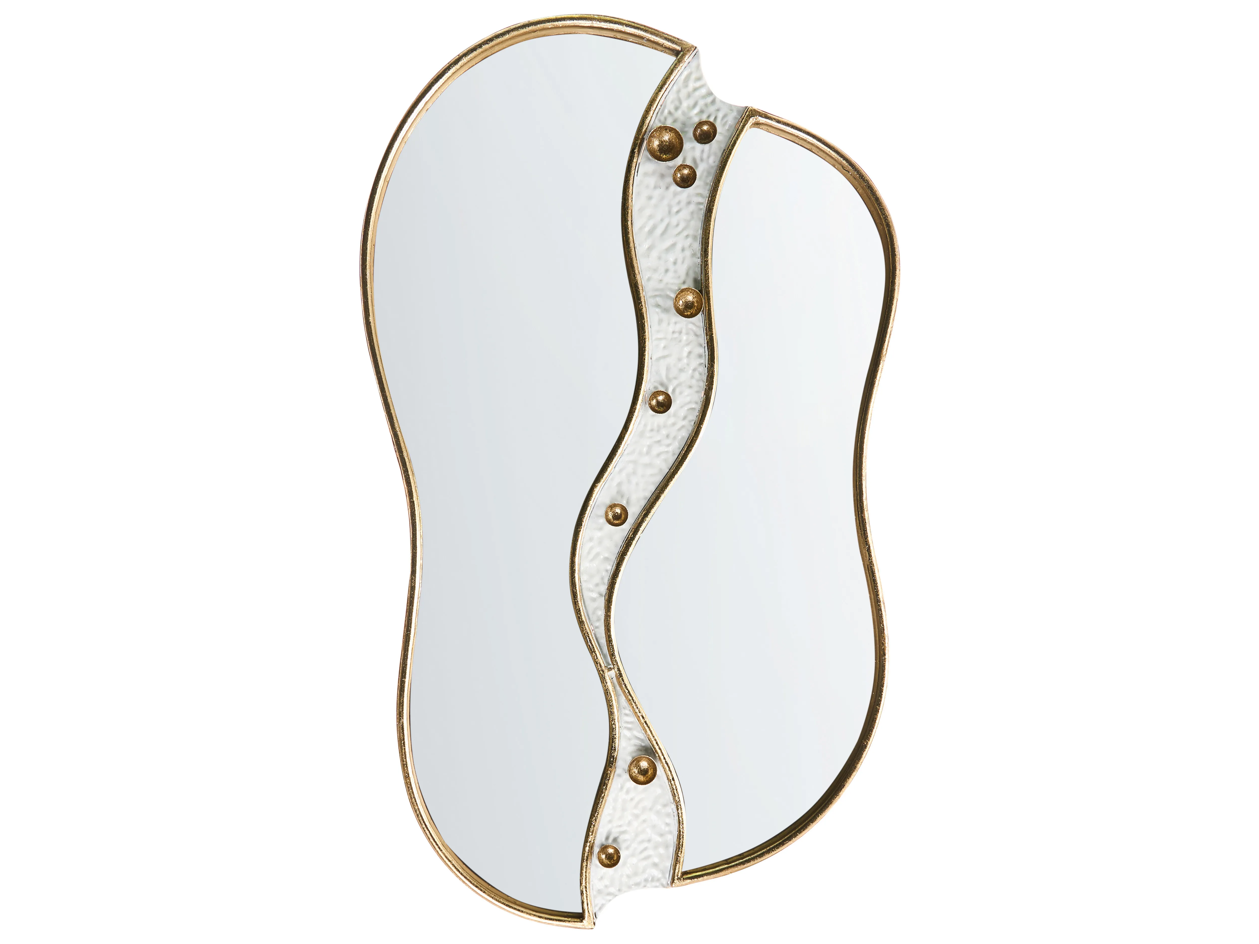 Wall Mirror TAWLEY 45 cm 76 cm Metal Gold