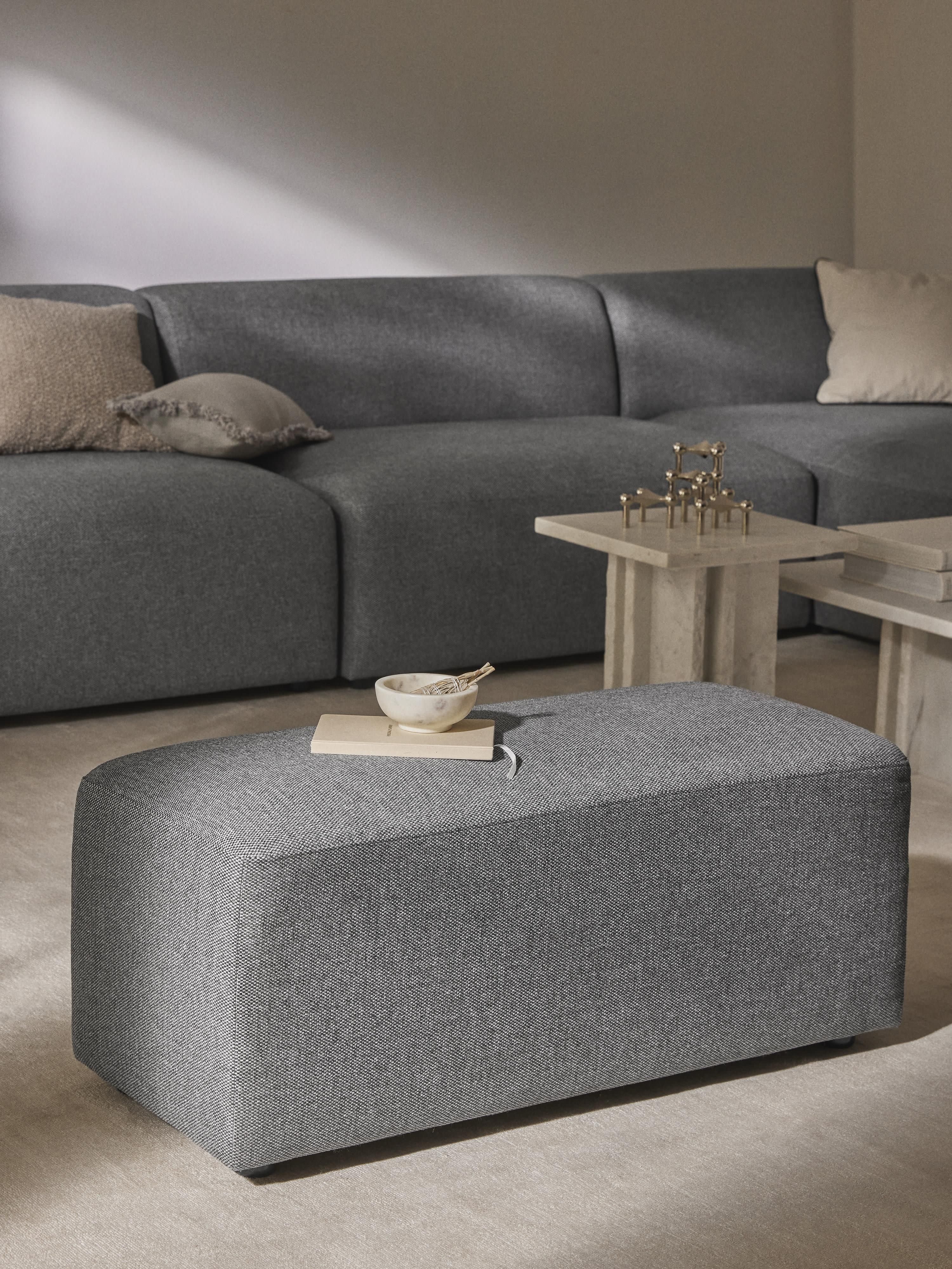 XL Sofa-Hocker Melva, B 116 x T 42 cm