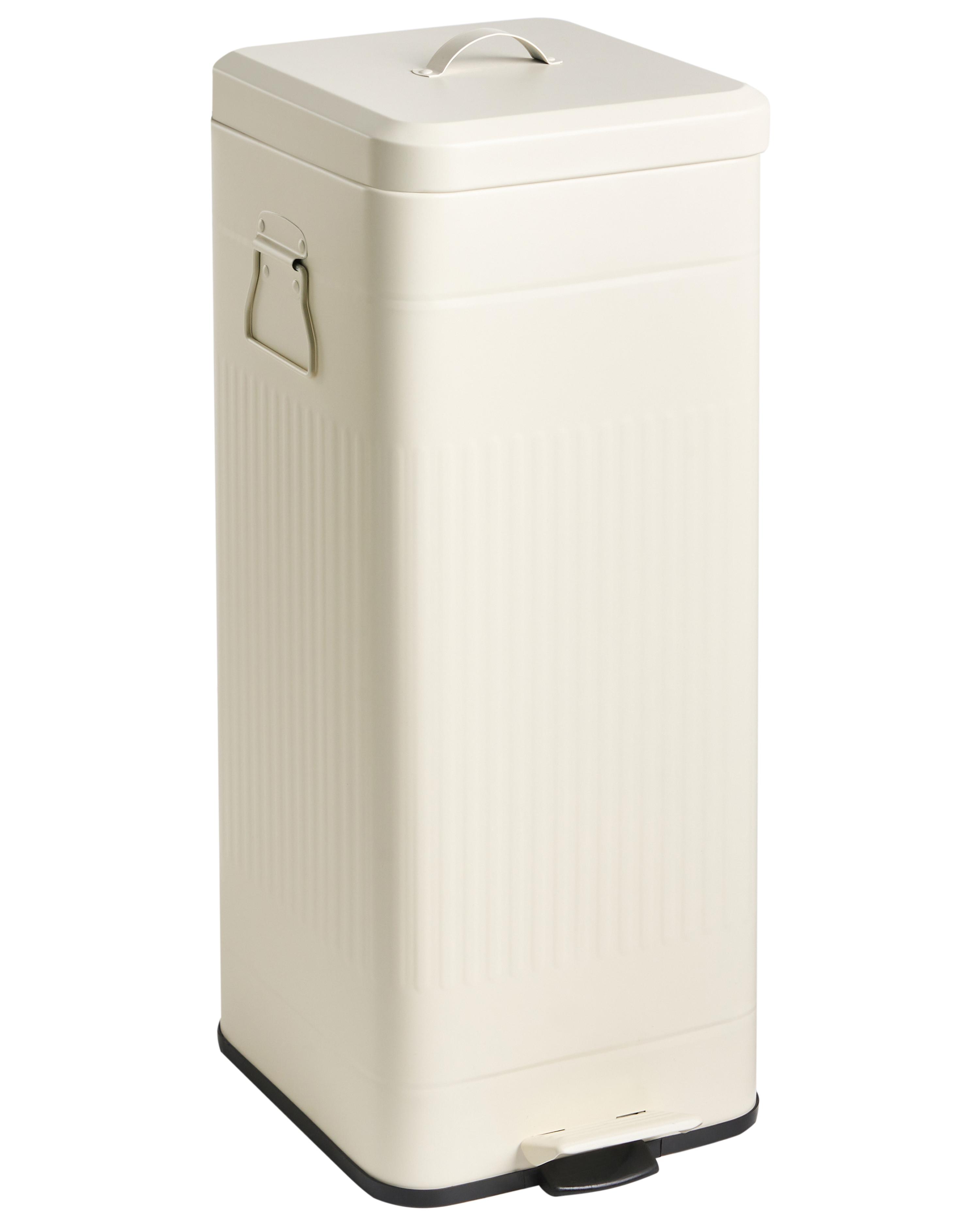 Pedal Waste Bin 30 L ECOCOMFORT Metal Beige