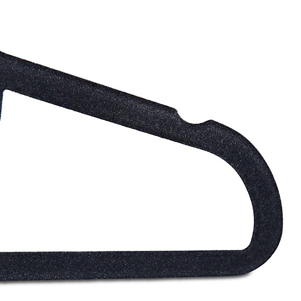 Lot de 20 cintres en velours noir Helloshop26