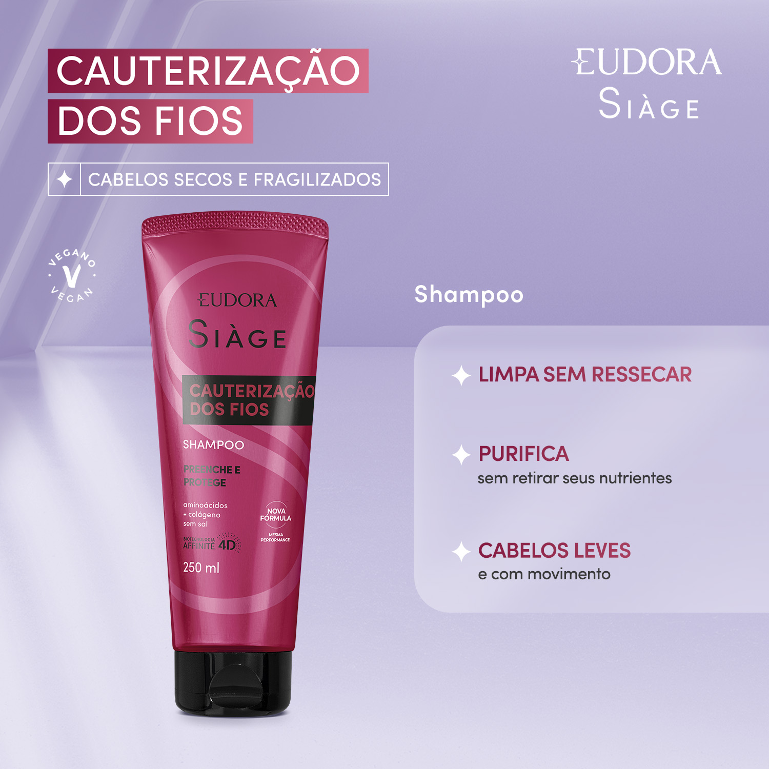 Shampoo Siàge Cauterização dos Fios 250ml
