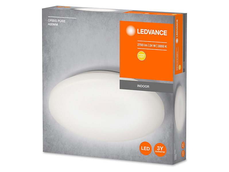 Plafon Orbis LED aluminiowy biały