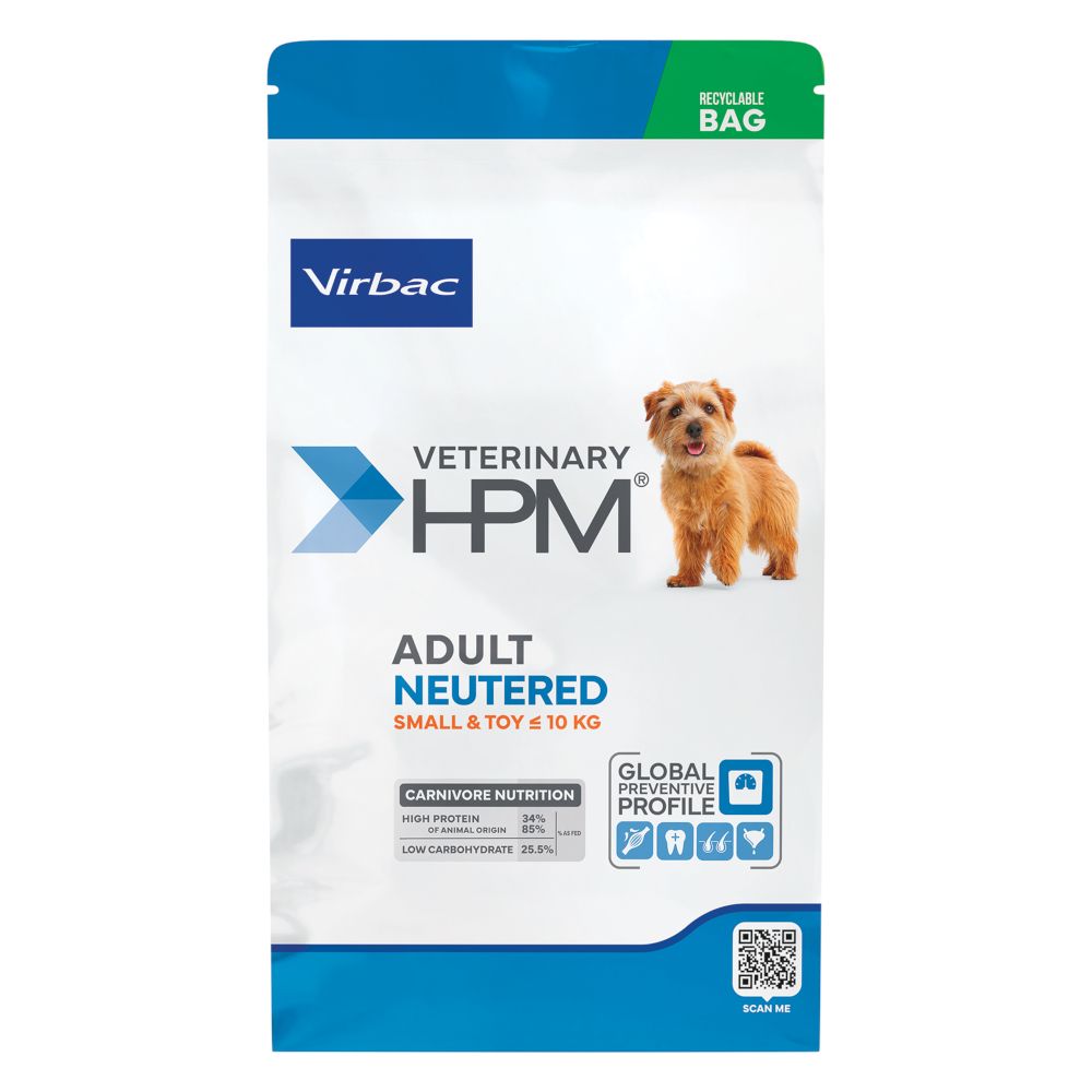 Virbac Veterinary HPM Adult Dog Neutered Small & Toy