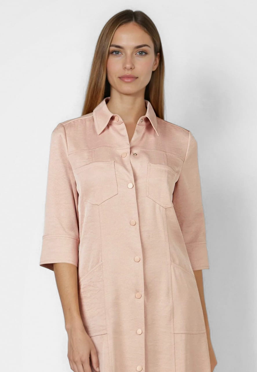 Kleid aus schimmerndem Twill