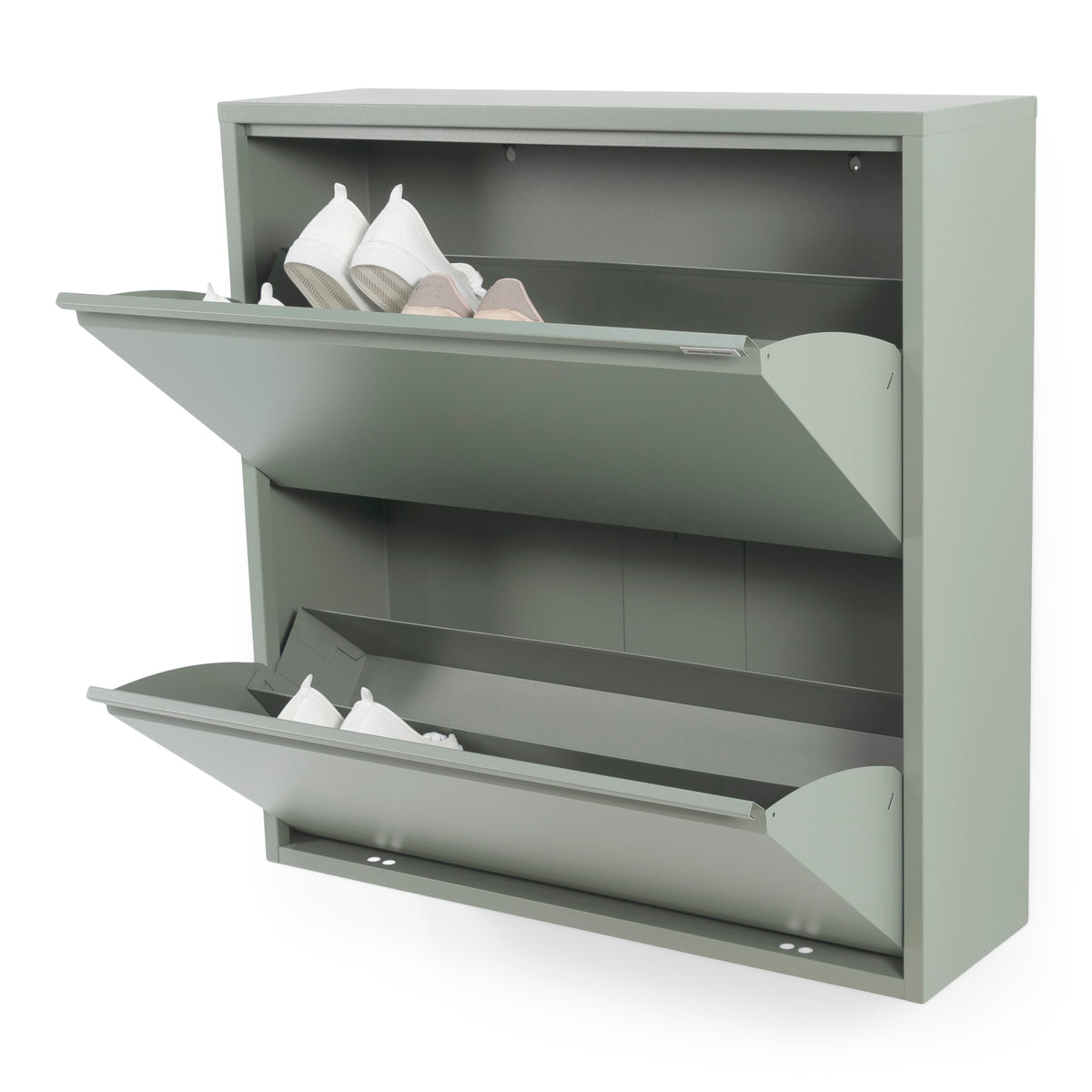 Spinder Design schoenenkast Billy 2 - Dusty Green - 12 paar schoenen