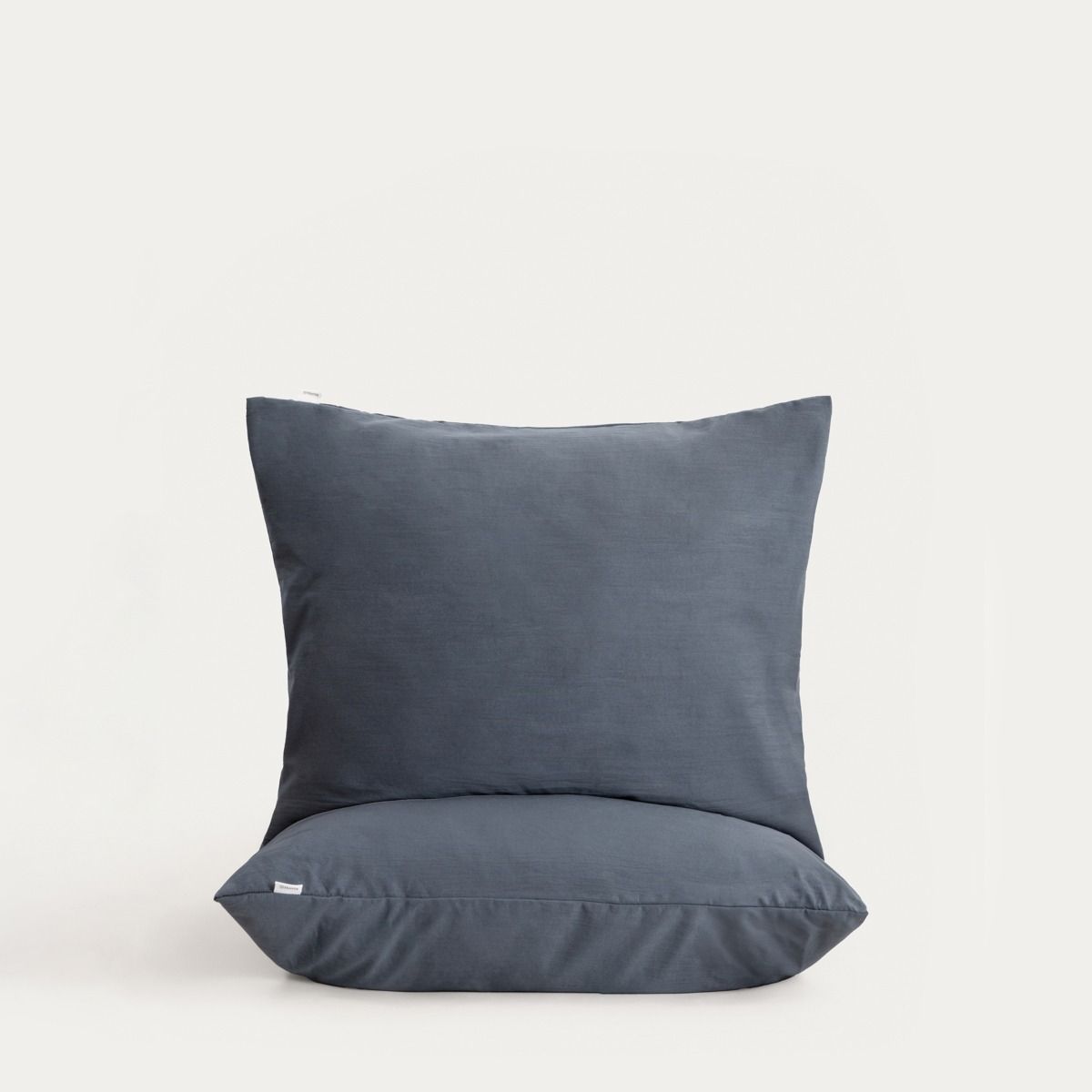 Zestaw dwóch poszewek MAISY z mikrofibry szarych 2*50x60 cm