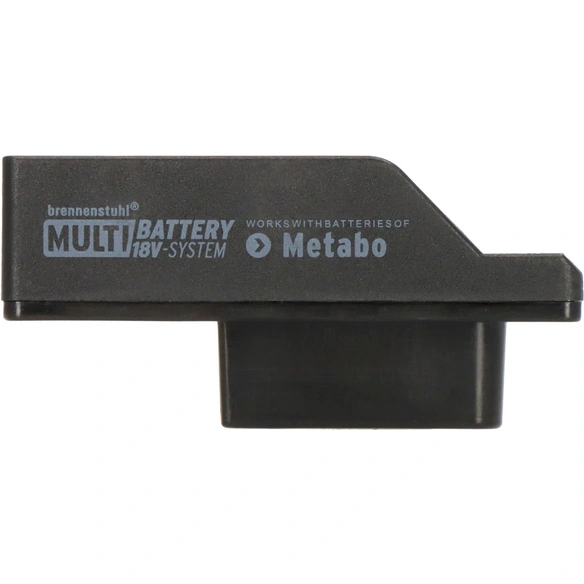 Adapterplatte, für Metabo CAS LED Baustrahler, Multi Battery 18V System, schwarz
